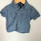 Button Up Chambray T-Shirt / 12-18m