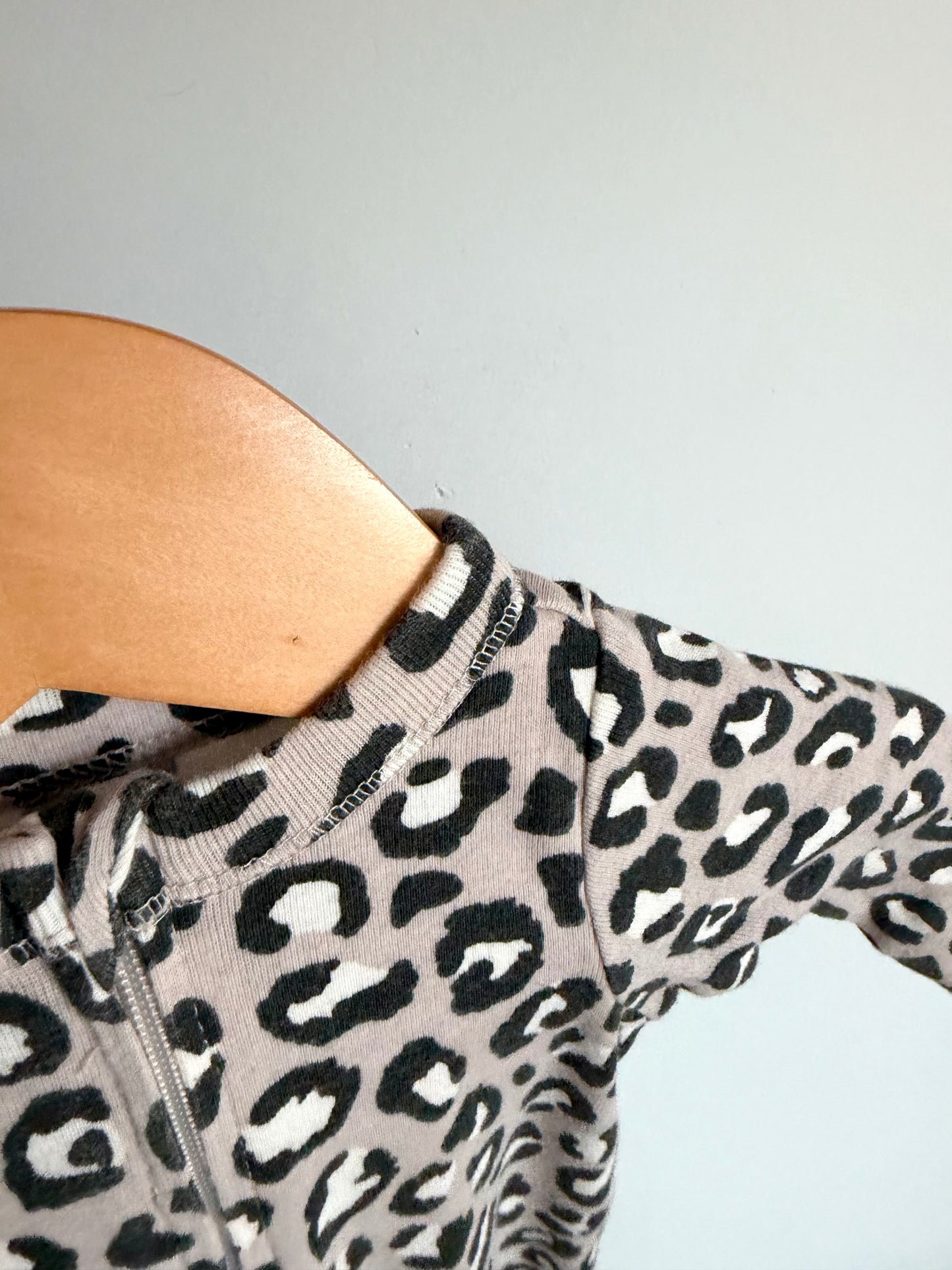 Animal Print Cotton Sleeper / 0m