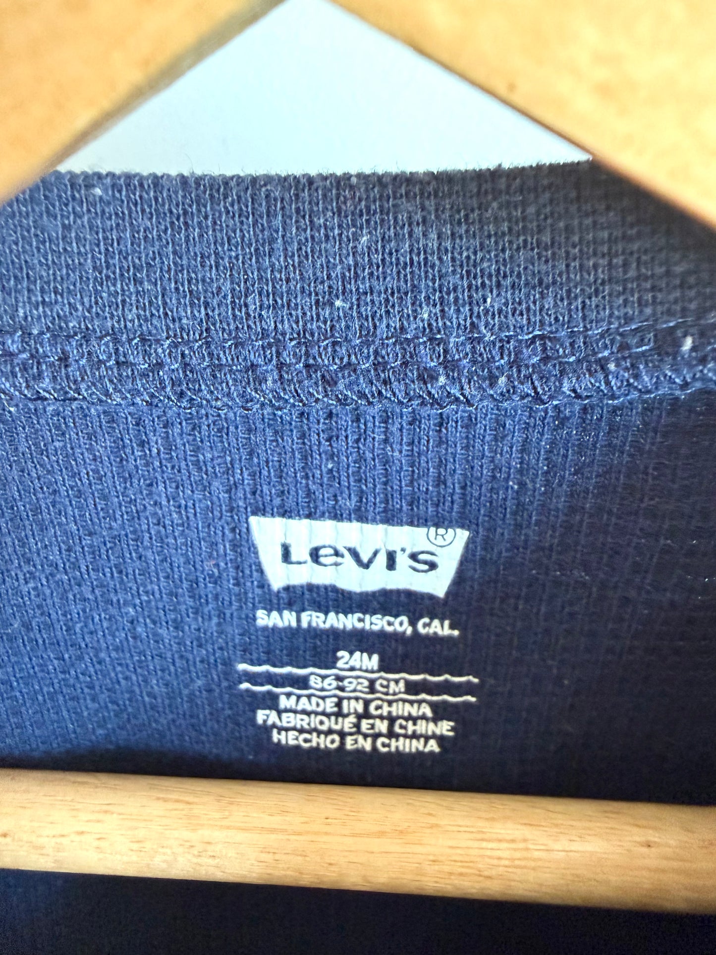 Levi Navy Top + Bottom Set / 24m