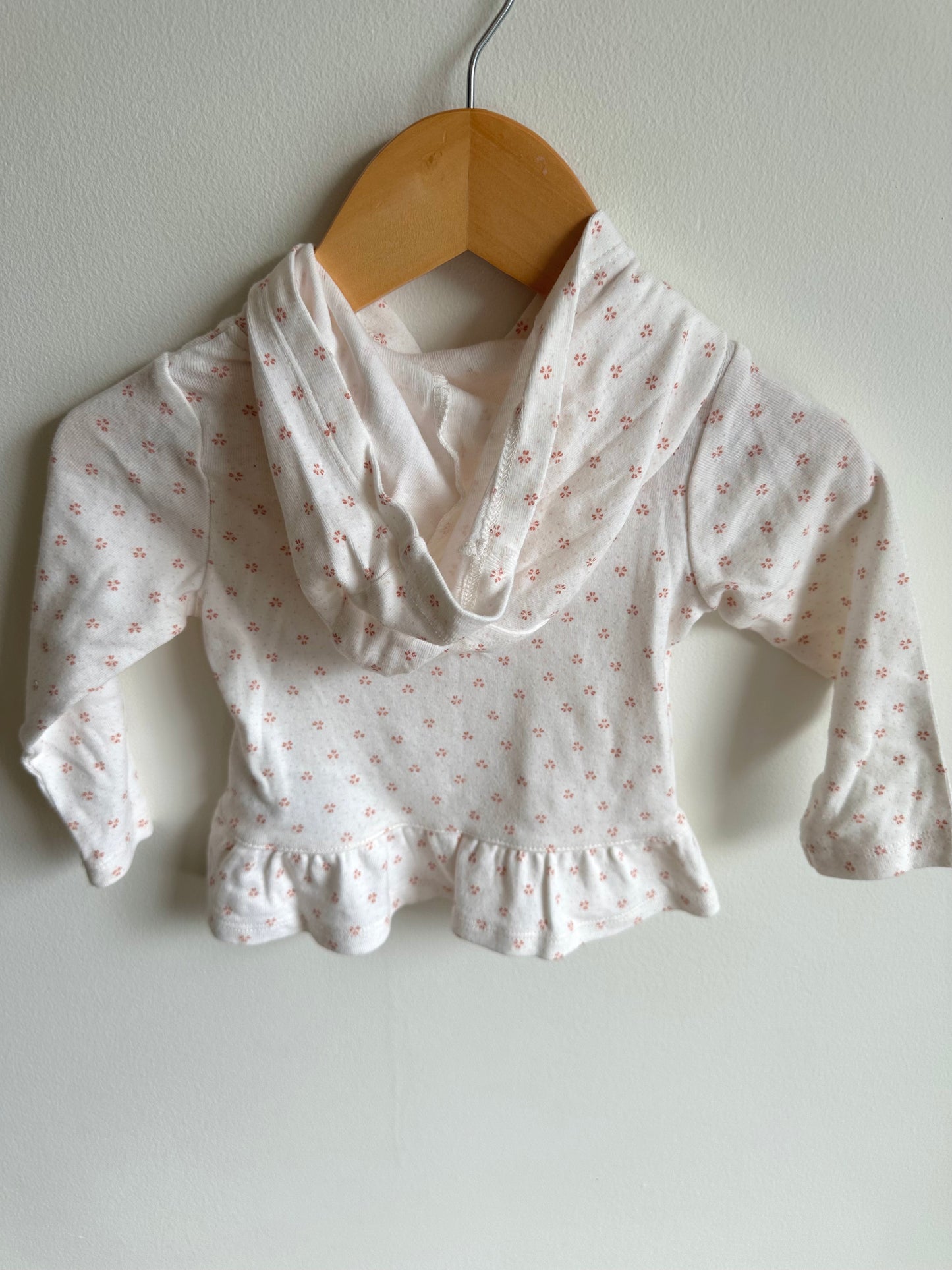 Cream Floral Cardigan / 12m