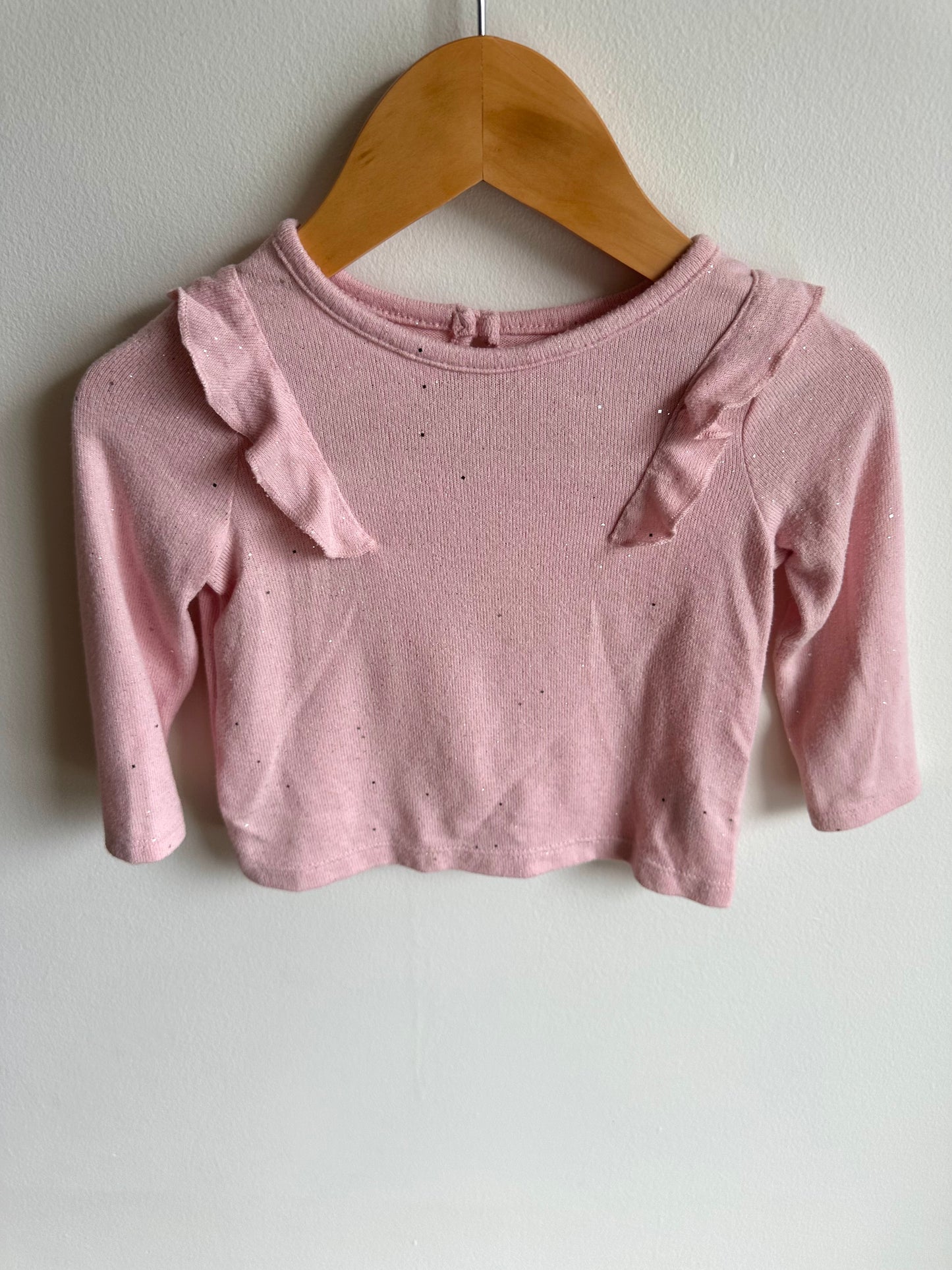 Blush Sparkly Long Sleeve / 6-12m