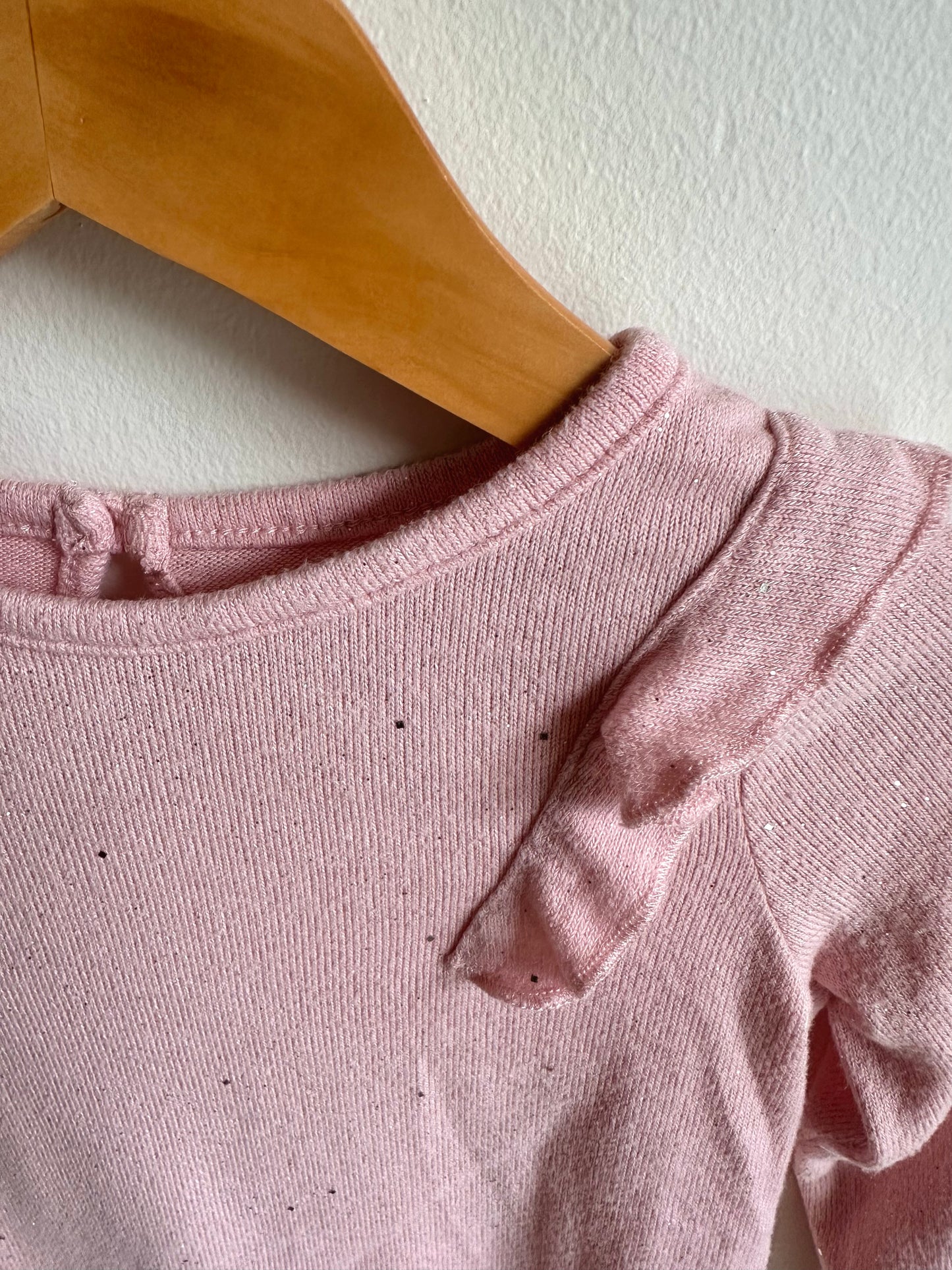 Blush Sparkly Long Sleeve / 6-12m