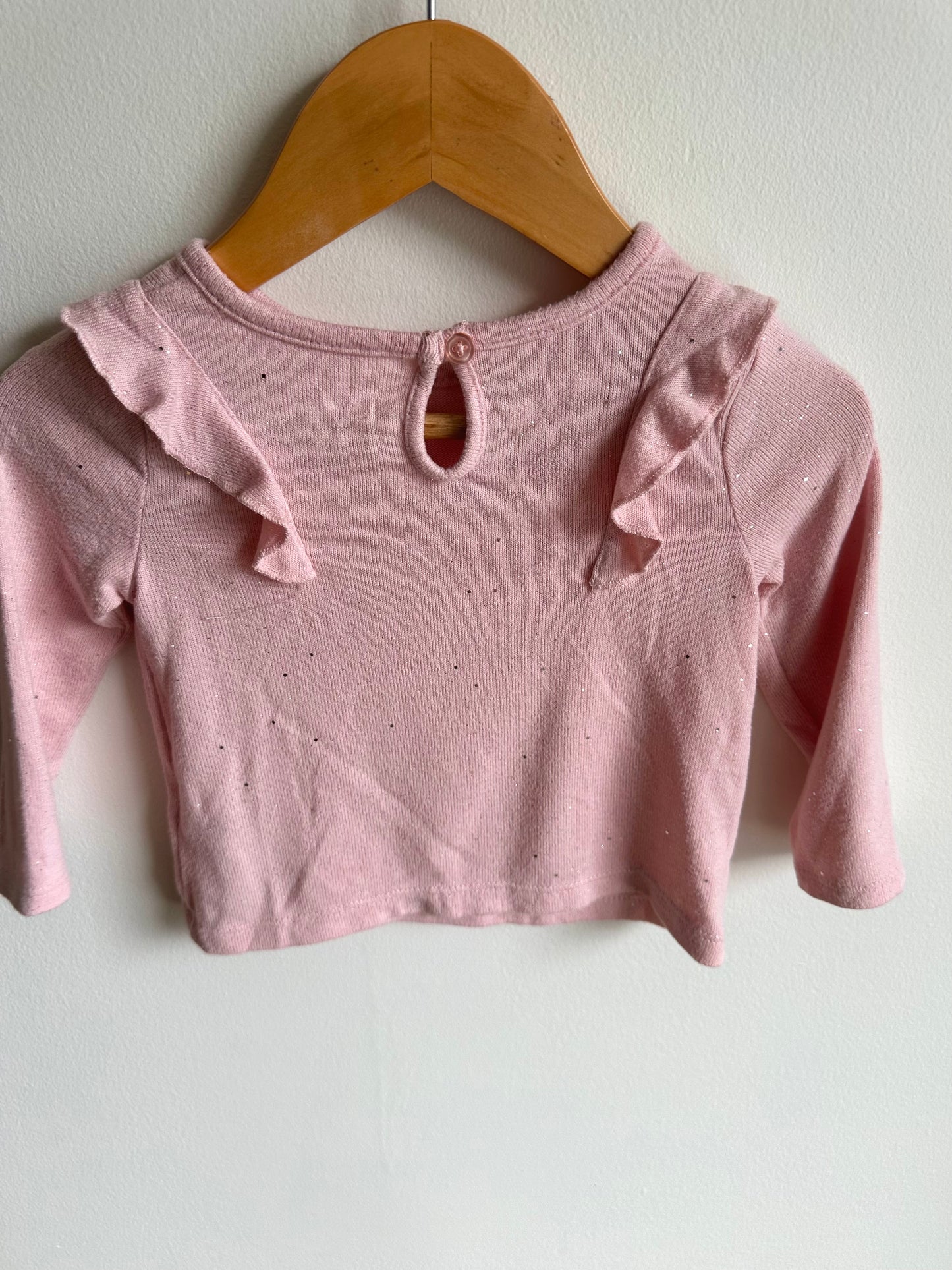 Blush Sparkly Long Sleeve / 6-12m