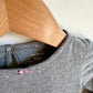 Grey Polka Dot Skirt Bodysuit / 12m