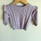 Lavender Ruffle Sleeve Sweater / 12m