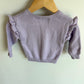 Lavender Ruffle Sleeve Sweater / 12m