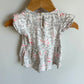 Dino Ruffle Sleeve Top / 12m