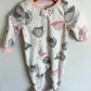 Hedgehog White Fleece Sleeper / 12m