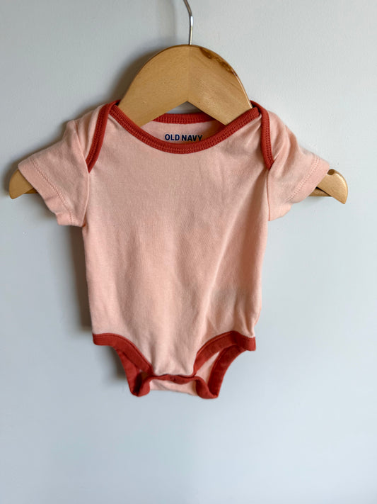 Pastel with Dark Trim Bodysuit / 3-6m