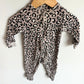 Animal Print Footed Sleeper / 3-6m