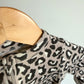 Animal Print Footed Sleeper / 3-6m