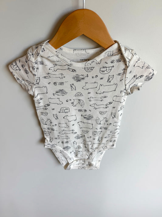 Lined Animals Bodysuit / 6m