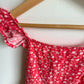 Red Floral Tank Dress / 4-5 years