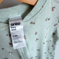 Dusty Blue Floral Sleeper / 3-6m