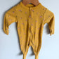 Yellow Floral Footed Sleeper / 3-6m