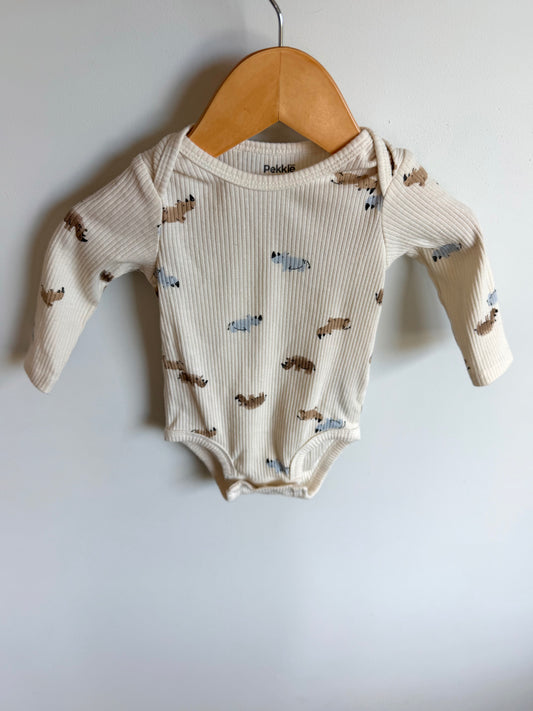 Rino Ribbed Bodysuit / 6m