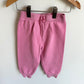 Pink Ribbed Tapered Pants / 24m