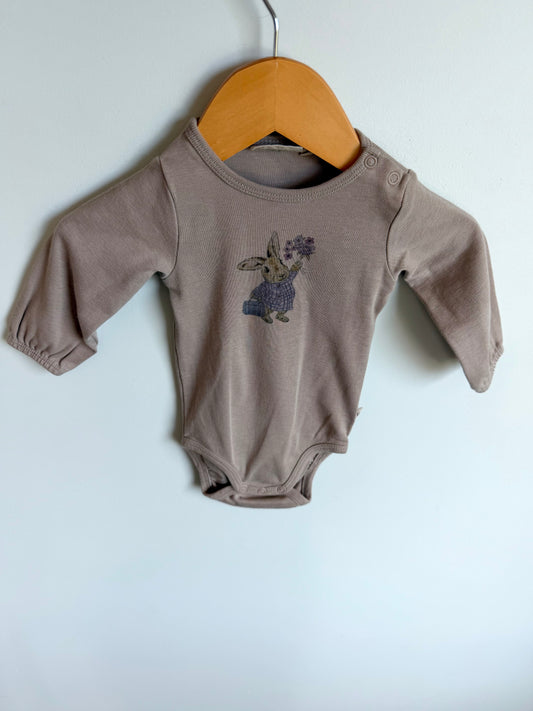 Wheat Rabbit Bodysuit / 3m