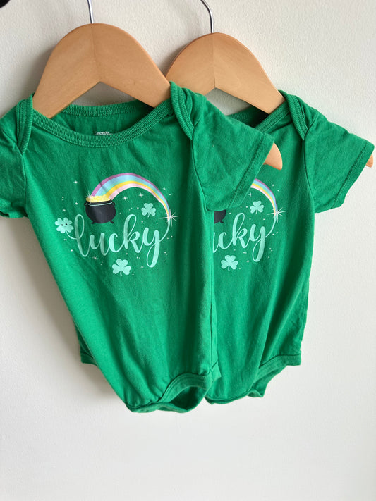 Lucky Twin Bodysuits / 6-12m