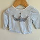 Princess Striped Blue Top / 12m