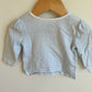 Princess Striped Blue Top / 12m