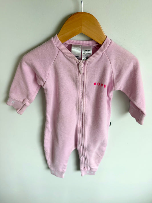 Bonds Pink Jumpsuit or Sleeper / 6-12m