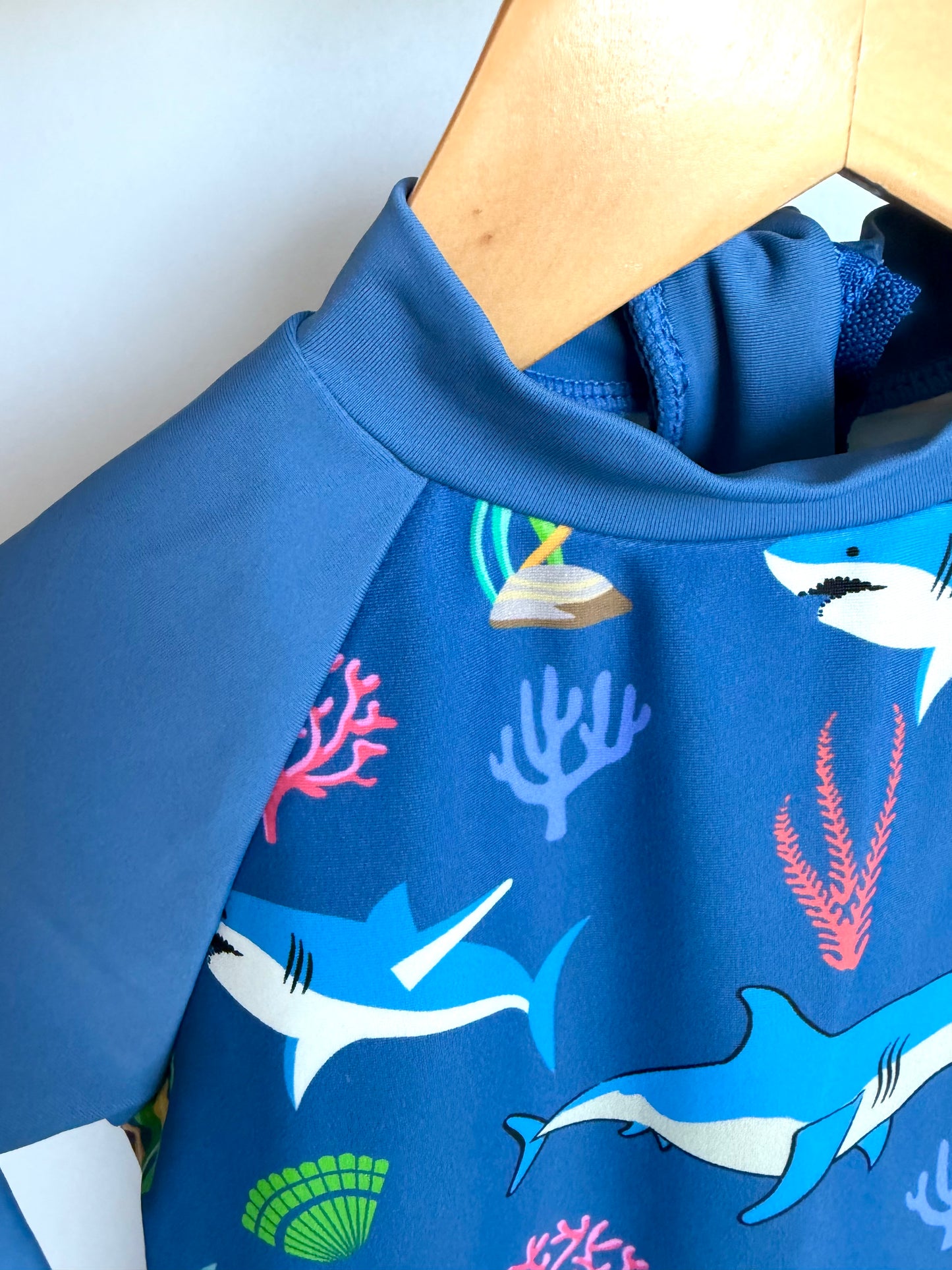 Ocean Swim Suit + Hat Set / 18-24m