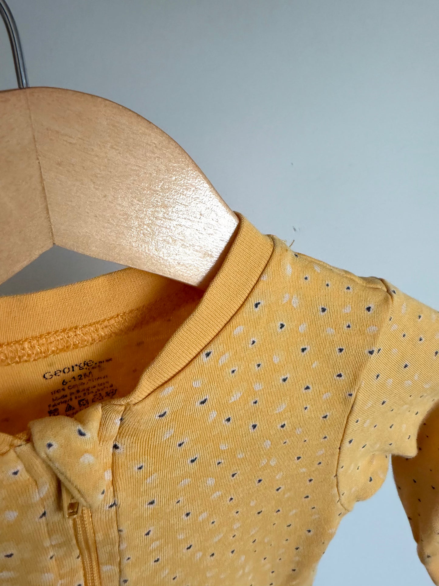 Yellow Heart Sleeper / 6-12m