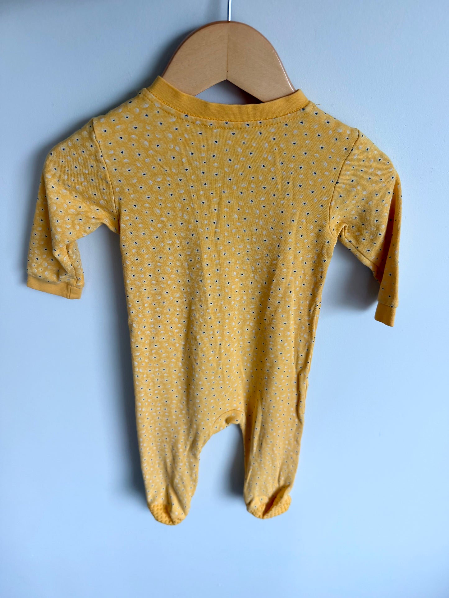 Yellow Heart Sleeper / 6-12m