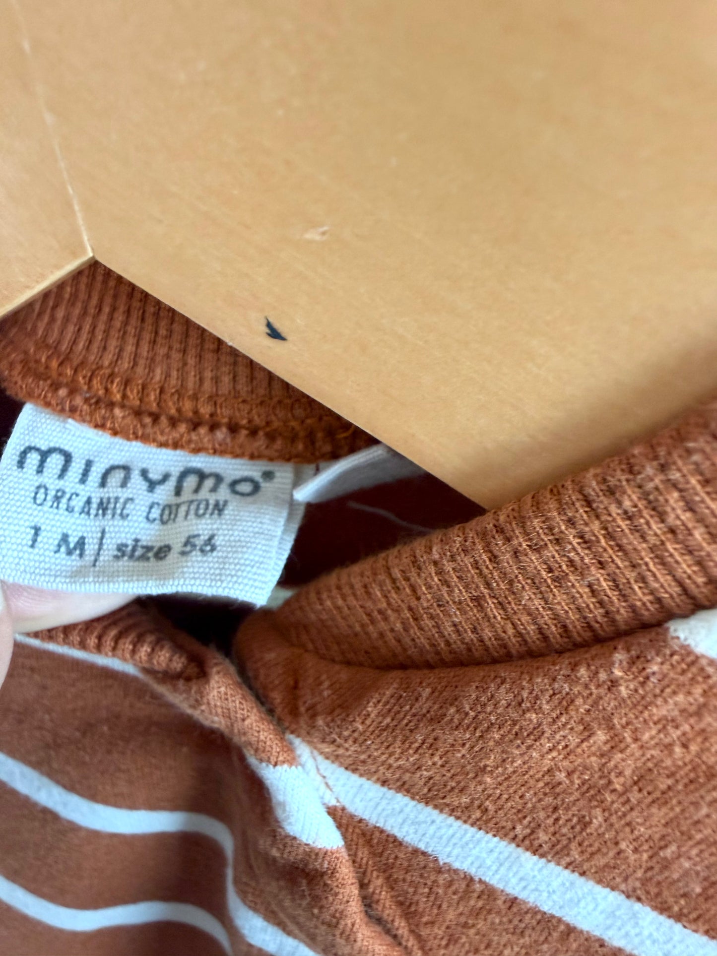 Minymo Striped Copper Jumpsuit / 1m