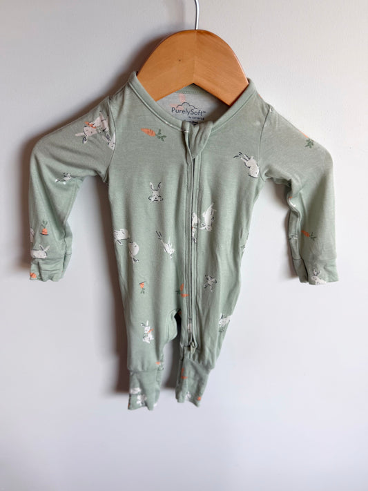 Bunny Green Soft Sleeper / 0m
