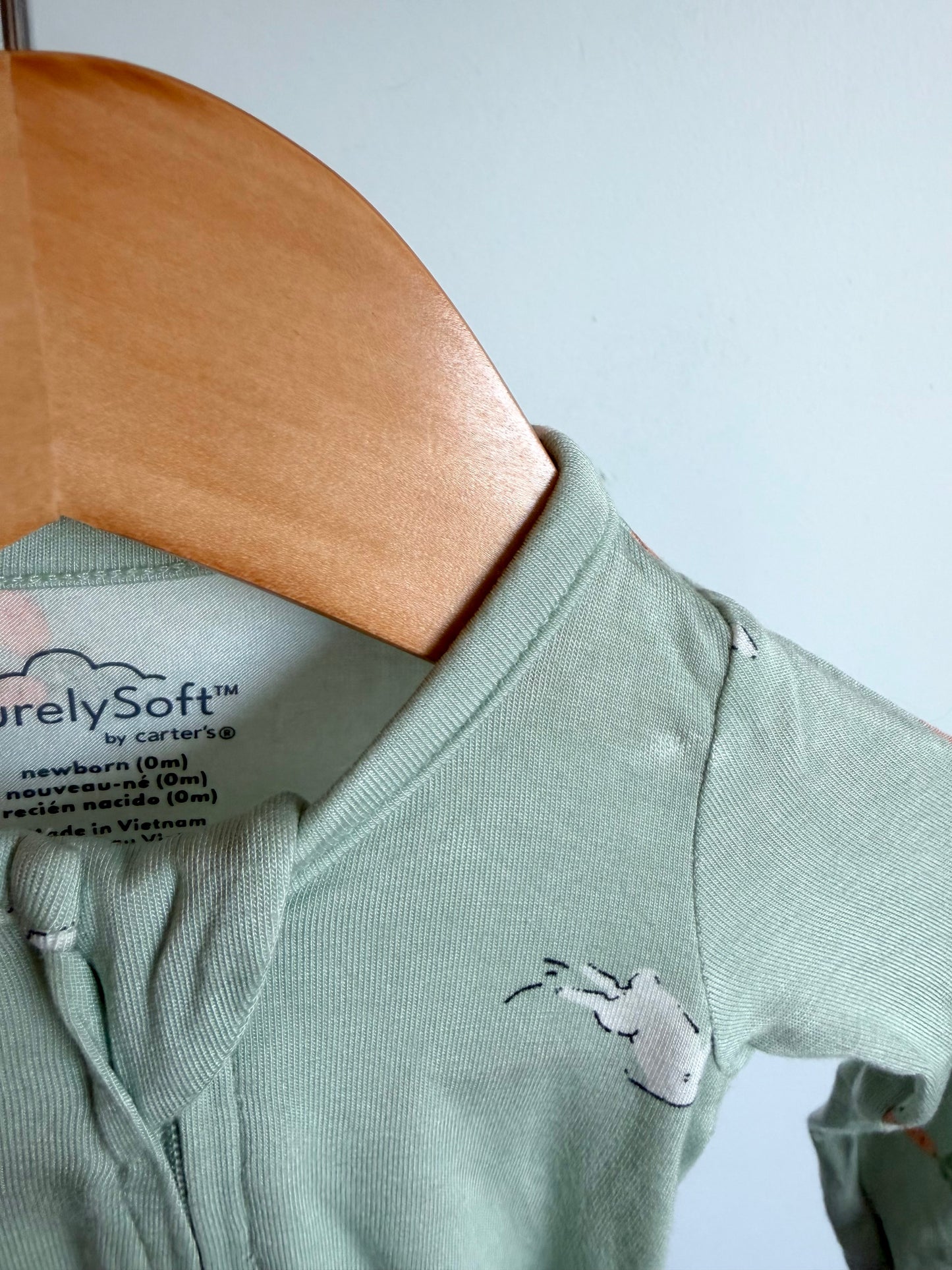 Bunny Green Soft Sleeper / 0m