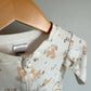 White Fawn Footed Sleeper / 6-12m