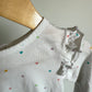 Heart White Ruffle Sleeve Top / 12-18m