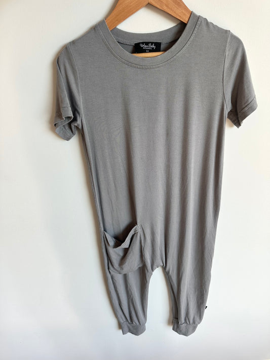 Dusty Blue Urban Baby Bamboo T-shirt Jumpsuit/ 3-4 years