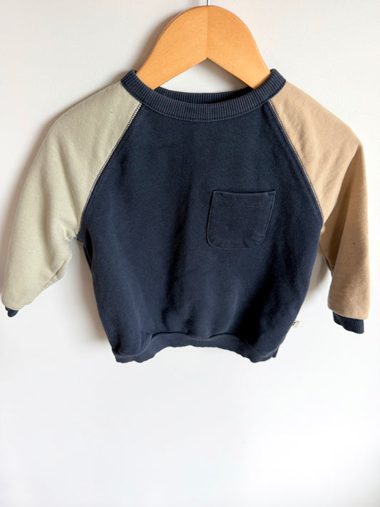 Easy-Peasy Colour Block Crewneck (PLAY) / 18m