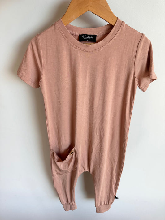 Blush Urban Baby T-shirt Jumpsuit- with pocket marker / 3-4 years