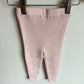 Pink Ribbed Leggings / 12-18m