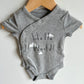 Grey Hello World Bodysuit / 3-6m