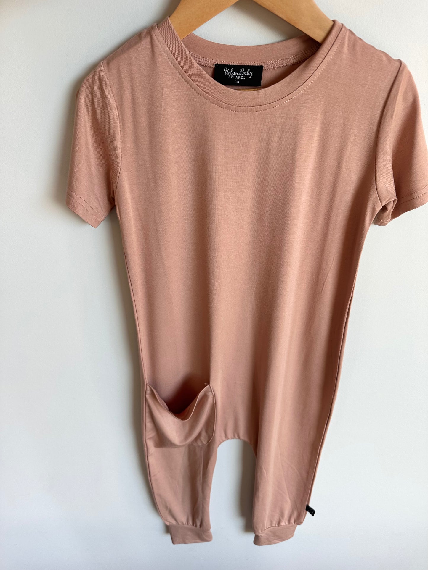 Blush Urban Baby T-shirt Jumpsuit- No pocket marker / 3-4 years