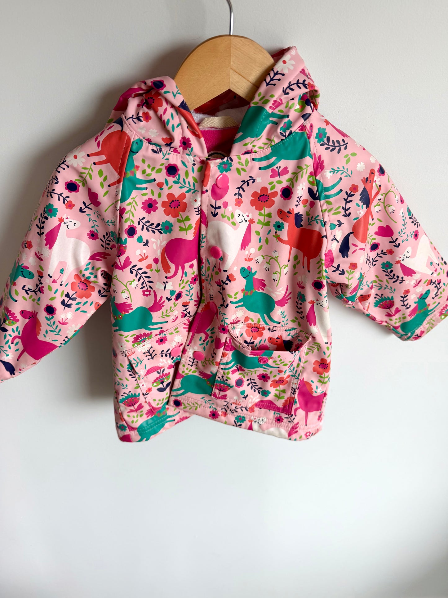 Hatley Pink Floral Jacket / 18-24m