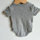 Grey Hello World Bodysuit / 3-6m