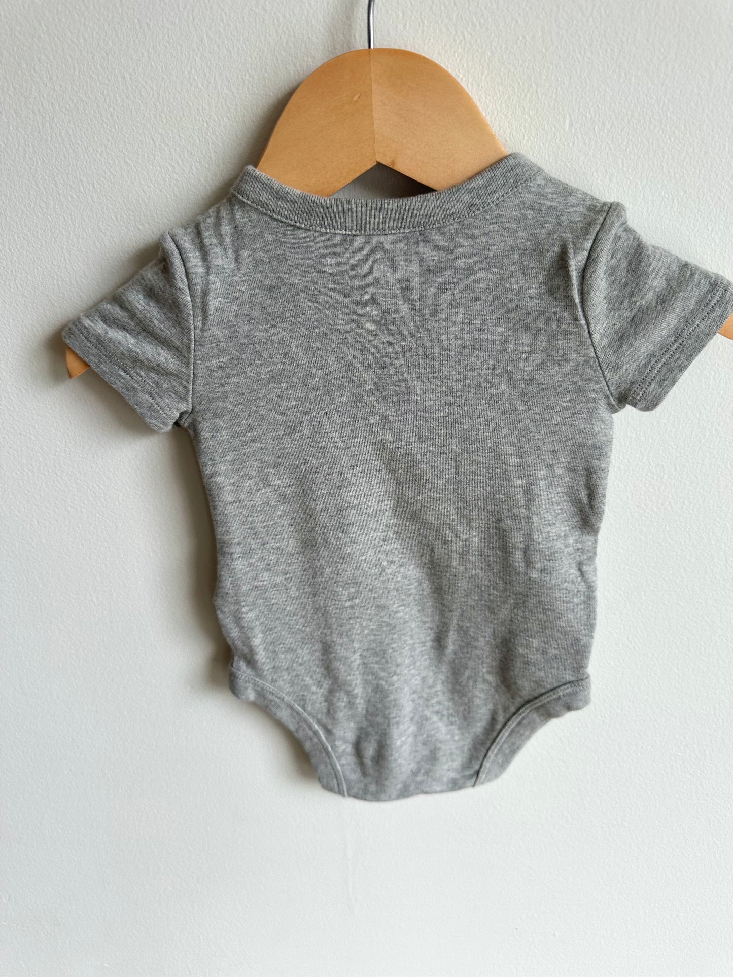 Grey Hello World Bodysuit / 3-6m