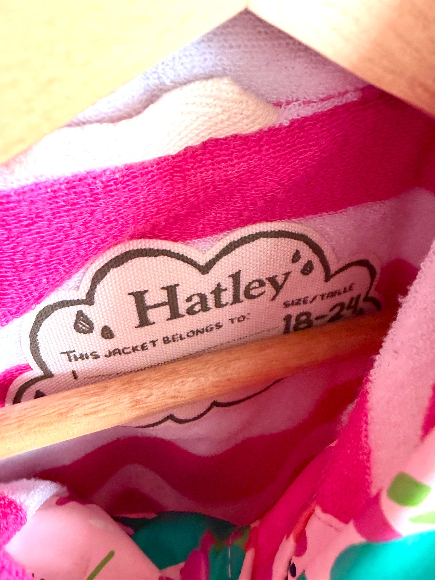 Hatley Pink Floral Jacket / 18-24m