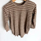Jax + Lennon Bamboo Tan Spotted Long Sleeve Dress / 18-24m
