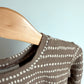 Jax + Lennon Bamboo Tan Spotted Long Sleeve Dress / 18-24m