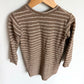 Jax + Lennon Bamboo Tan Spotted Long Sleeve Dress / 18-24m