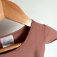 Jax + Lennon Bamboo Rust T-shirt Dress with Pocket / 18-24m