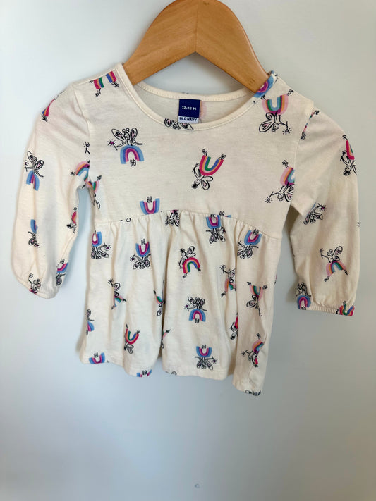 Fairy Rainbow Cream Dress / 12-18m