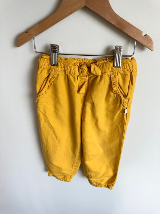 Yellow Tapered Pants / 24m